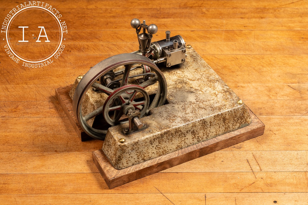 動作可能 スチームエンジン アンティーク Antique Miniature Horizontal Steam Engine | eBay