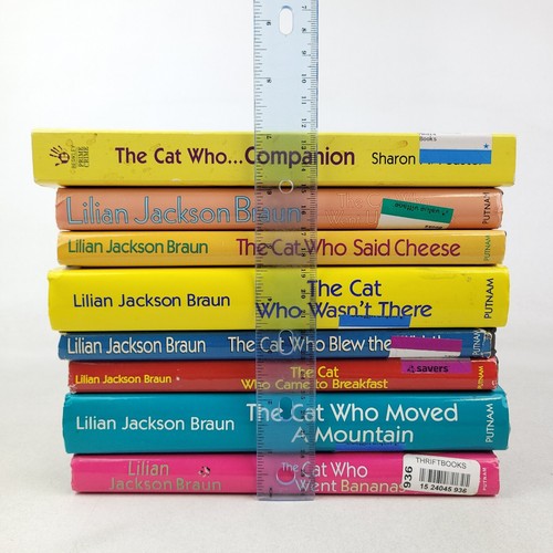 7 The Cat Who Novels, Lilian Jackson Braun, HC/DJ Lot Cozy Mysteries & Companion - Picture 16 of 16