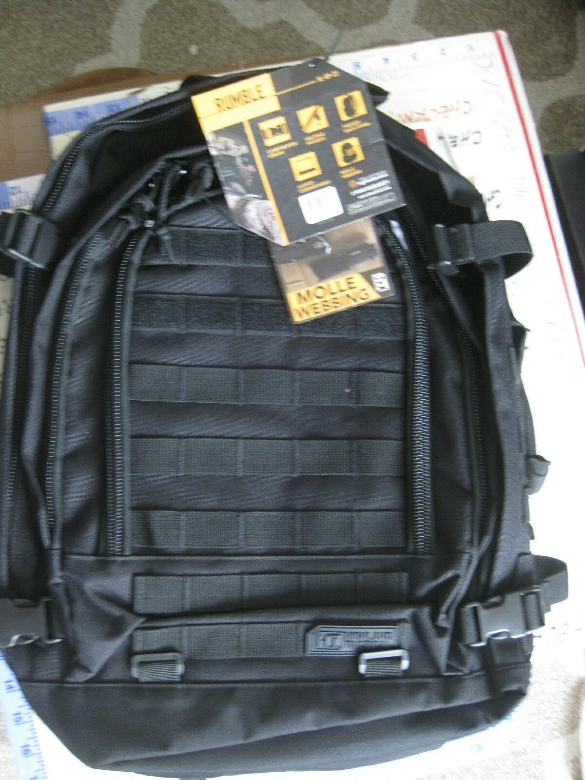 NEW Highland Tactical Rumble Heavy Duty Tactical Backpack MOLLE WEB