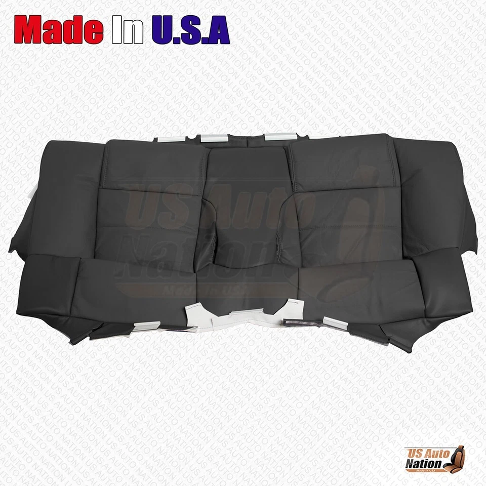 Ford Mustang V6 2005 2006 2007 2008 2009 - Banco trasero parte inferior cubierta de cuero negro Foto 4 de 4
