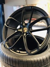21 Inch Wheels Fit Porsche Panamera Cayenne Satin Black Staggered Taycan Rims 21 Inch Wheels Fit Porsche Panamera Cayenne Satin Black Staggered Taycan Rims