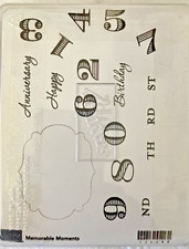 New Stampin Up 2014 Memorable Moments Stamp Set of 18 NOT in original case