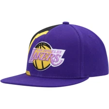 Los Angeles Lakers Mitchell & Ness Hardwood Classics Retroline Snapback Hat -
