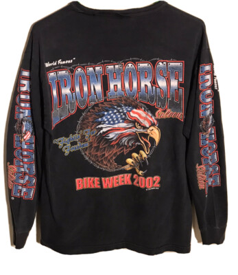 Vintage Iron Horse Saloon Florida Bike Week 2002 Long Sleeve 
