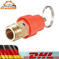 1/4" BSP Überdruckventil Kompressor Ventil Luftdruck-Sicherheitsventil 8 Bar DHL