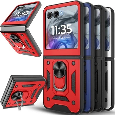 For Motorola Moto Razr 2024 2025 Case Kickstand Magnetic Stand Protector Cover