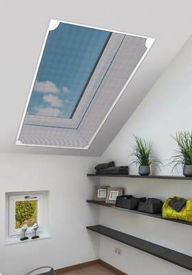 Schellenberg Insektenschutz für Dachfenster ohne bohren - 80 x 140 cm in Weiß