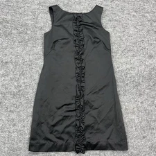 Lilly Pulitzer Dress Womens Size 4 Black Ruffle Party Resort Cocktail