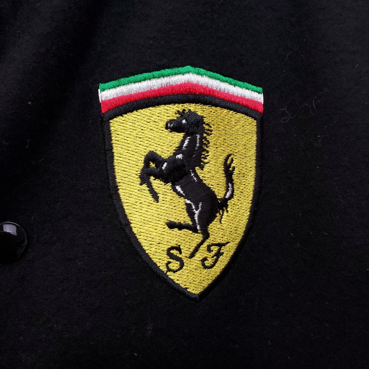 Vintage NICEMAN Official Licensed Wool Ferrari Jacket w/Leather 