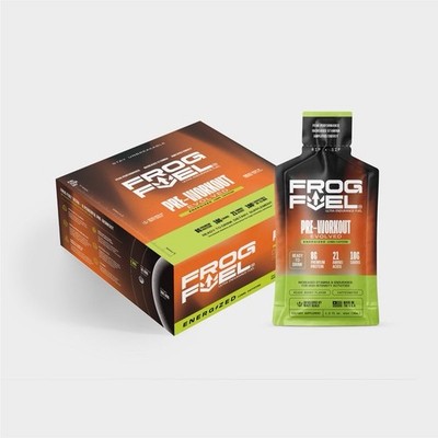 Frog Fuel Ultra Energized Pre-Workout Shot Energy Gel, 120mg Caffeine, 24-Pack