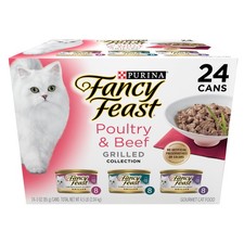 Purina Fancy Feast Grilled Wet Cat Food Poultry and Beef Collection Wet Cat Food