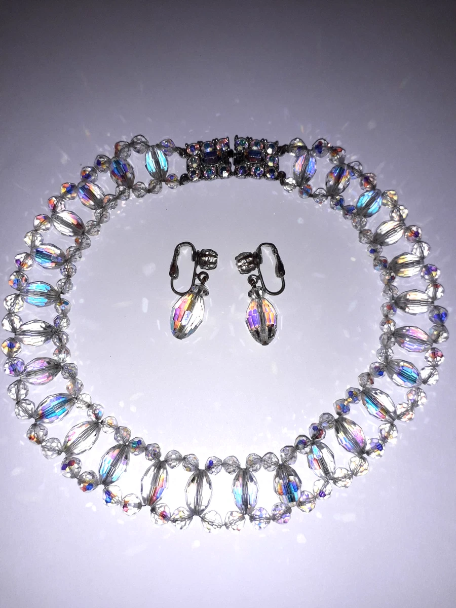 EVER FAITH Collana Girocollo Vintage Con Strass E Cristalli - Multicolore - Lunga 94 Cm Regolabile