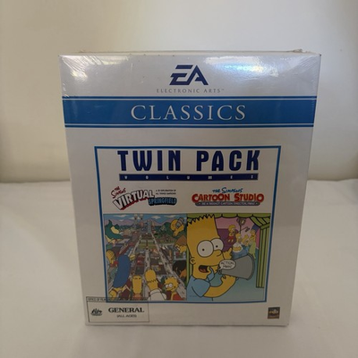#ad Sealed EA Classics Twin Pack The Simpsons Virtual Springfield Cartoon Studio PC AU $199.95