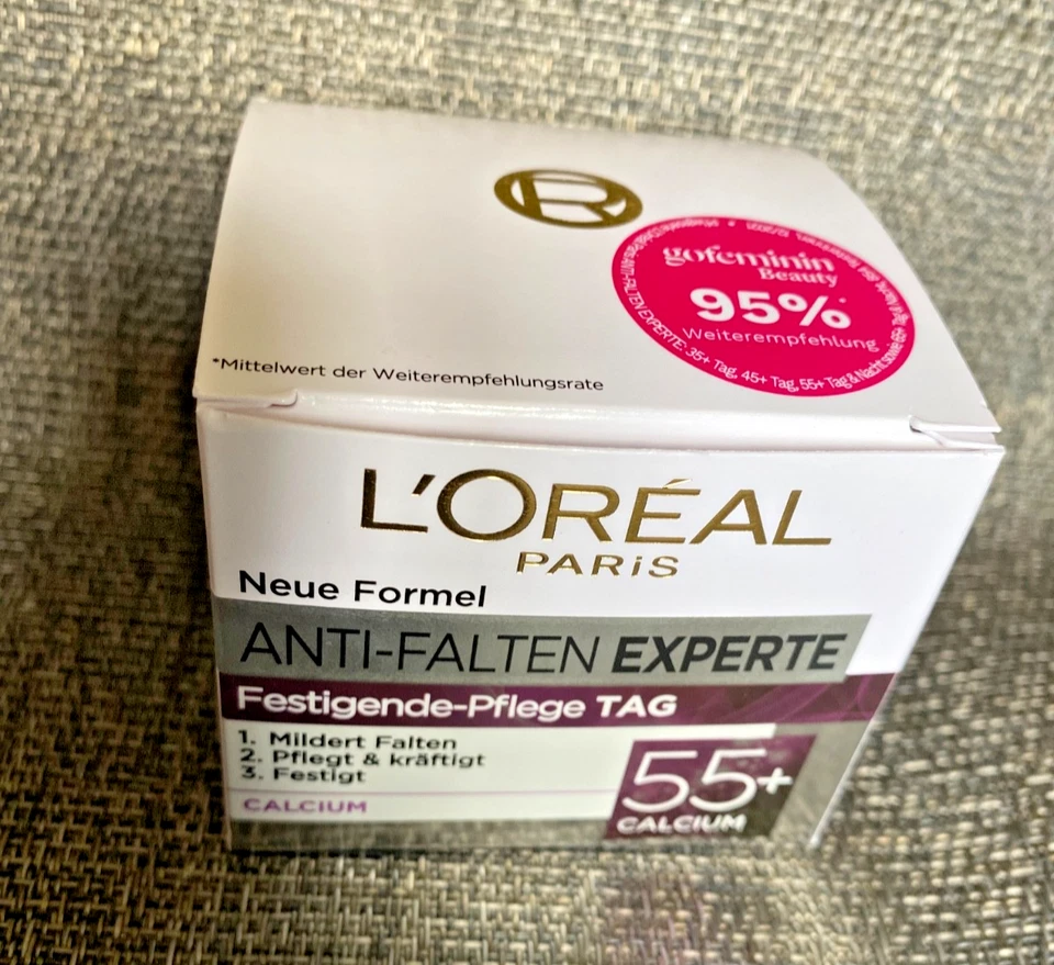 Loreal Anti-Falten Experte Pflege Tag  55+ Calcium L'Oreal Neu OVP - Bild 2 von 4