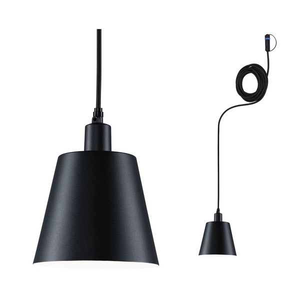 Plug & Shine Pendelleuchte Kofia IP44 3000K 2W Anthrazit-image