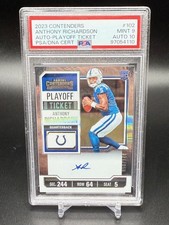 2023 Contenders PLAYOFF TICKET AUTO Anthony Richardson Rookie RC #102 PSA 9 /149