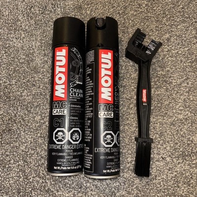 MOTUL Chain Pack Grease + Chain Cleaner + Brush