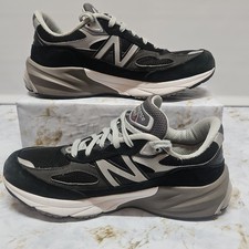 New Balance M990BK6 990v6 Running Sneaker Made USA Mens 10.5 B Black/Gray Shoes
