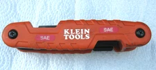 Klein Tools 70550 Heavy Duty Pro Folding Hex Key Set  electrician 1/2-3/32