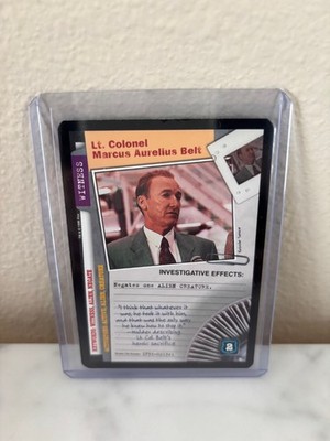 The X-Files CCG:  Lt. Colonel Marcus Aurelius Belt (Rare)