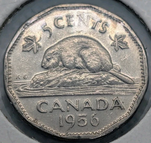 1956 Canada 5 Cents — photo from another recent sale