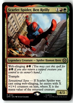 MTG Scarlet Spider, Ben Reilly Marvel's Spider-Man LP Magic The Gathering