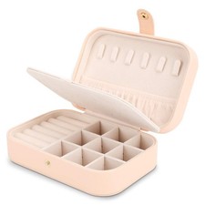 Travel Jewelry Case Jewelry Organizer Box with Two Layer Portable Small Jewelry