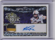 MAX BROSMER 2025 Leaf Optichrome Football Rookie Relic Worn lazer AUTO #/10