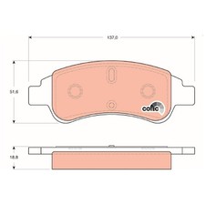 Satz Bremsbeläge Bremsklötze vorne für Peugeot 1007 KM 206 2A/C CC 2D 2437271