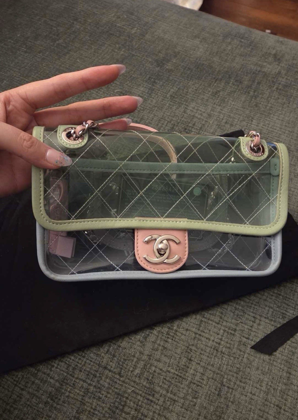 Chanel Coco Splash PVC Mini Rectangular Flap Bag - image 3