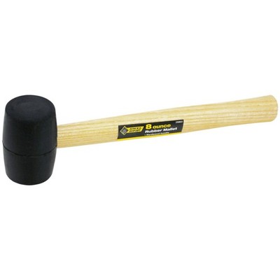 Steel Grip 2258622 Classic Wood Handle Beige 8 oz. Soft Face Mallet 11.75 L in.