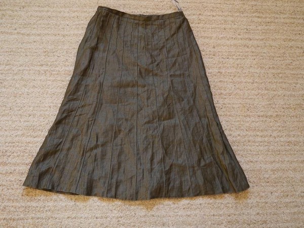 Women Gerry Weber Skirt Khaki Linen 40 / L / 48