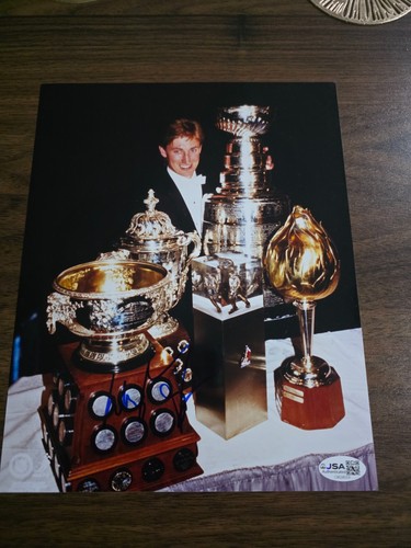 WAYNE GRETZKY Edmonton Oilers signed autographed Vintage 8x10 PHOTO jsa Coa
