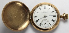 1903 Elgin Grade 216 6s 15j 14k Gold Filled Hunter Pocket Watch - Parts/Repair
