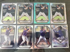 2026 Bowman Chrome Ethan Holliday Andrew Fischer /125 Roldy Brito 8 Card Lot