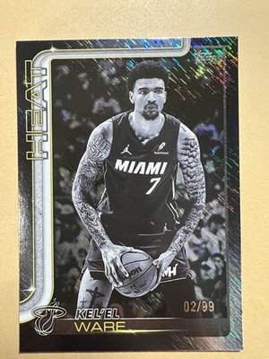 2025-26 Topps Kel'el Ware Season Tip-Off /99 #74 Miami Heat