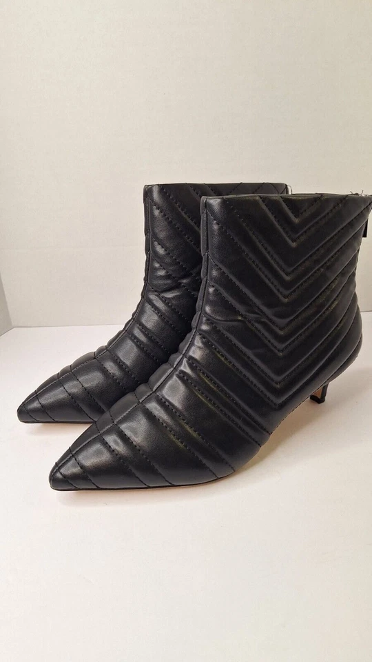 Botines acolchados COMFORTVIEW para mujer talla 9,5 WW tacón de gatito fiesta evento Foto 4 de 4