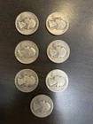 Lot of 90% Silver Quarters 7 Total ($1.75 face)
