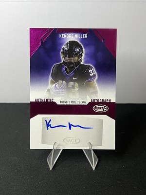 Kendre Miller 2023 Sage Aspire Red #ASP-KM2 Rookie Auto RC Saints Autograph