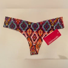 Commando Diamond Dye Thong Panties Underwear Size Small/Medium
