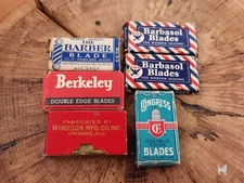 VTG Double Edge Blade Lot Congress, Barbasol, Windsor, Etc