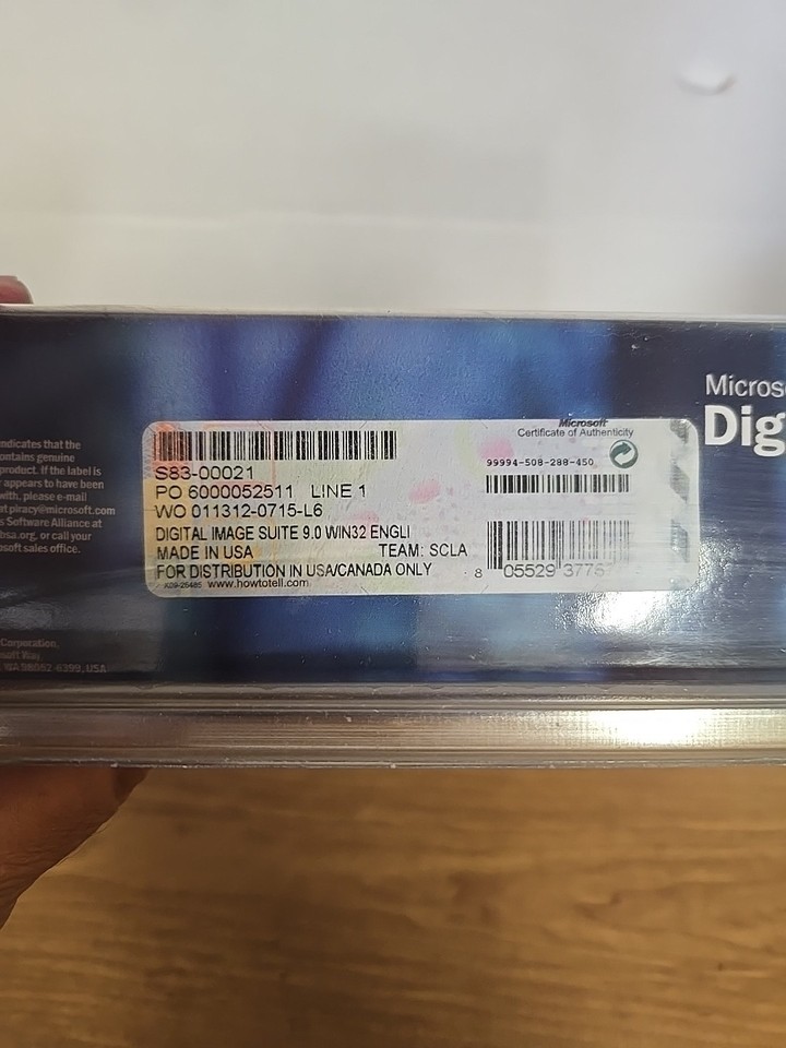 Microsoft Digital Image Suite 9 – Software Di Fotoritocco In Scatola (S83-00001)