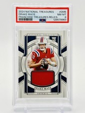 DRAKE MAYE RC /49 FRANCHISE TREASURE ROOKIE PATCH  2024 National Treasures PSA 8