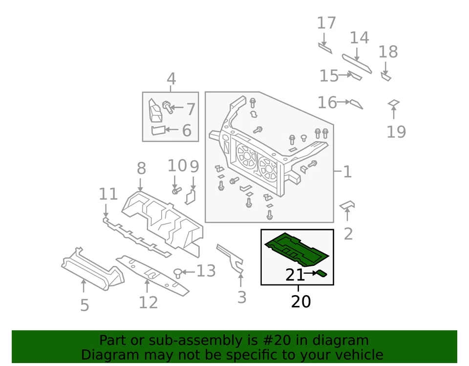 Genuine Nissan 2009-2015 GT-R R35 Lower Engine Splash Shield Under Cover 75890-J - Image 2 of 2