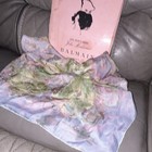 Balmain Women’s Multicolor Floral Silk Satin Square Scarf w/ Logo — photo 1