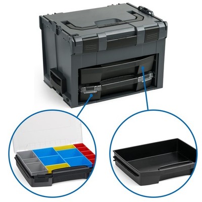 Bosch Sortimo LS-Boxx 306 anthrazit mit i-Boxx 72 C3 und LS-Schublade 72