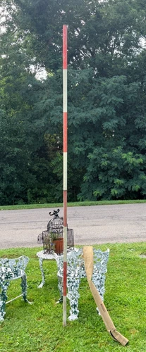 8' Dietzgen Surveyor Surveying Site-Rite Fluted Aluminum Range Pole Stick w/Case - product listing photo