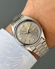 Seiko SNXS75 Automatic Men’s Watch 38mm – Exhibition Back, Original Bracelet.