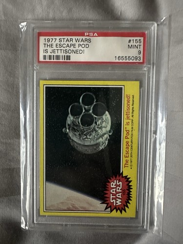 1977 Topps Star Wars #155 The Escape Pod is jettisoned!
