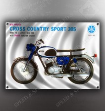 VINTAGE YAMAHA YM-1 CROSS COUNTRY SPORT 305 BANNER